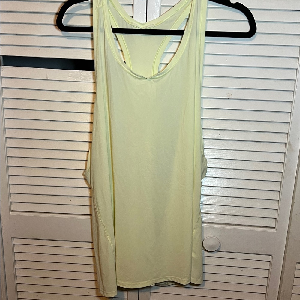 Athleta Soft Yellow Racerback Tank Top-Ultimate Train Tank Plus Size 3x